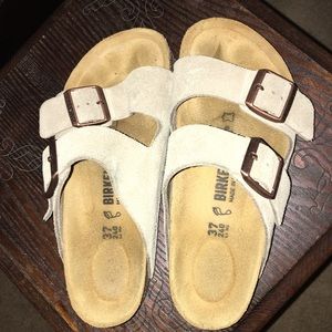 Birkenstock suede sandals